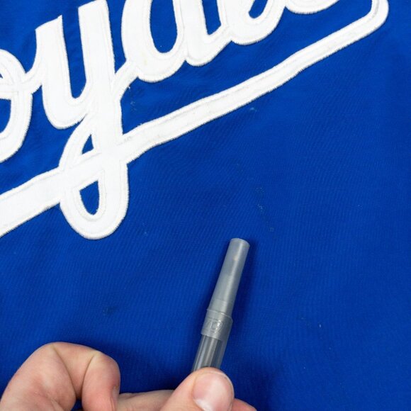 Kansas City Royals Nike Center Swoosh Windbreaker Men's Medium Pullover Blue - Picture 15 of 16